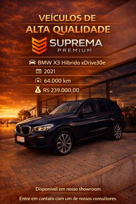 BMW X3 2.0 16V HÍBRIDO XDRIVE30E STEPTRONIC